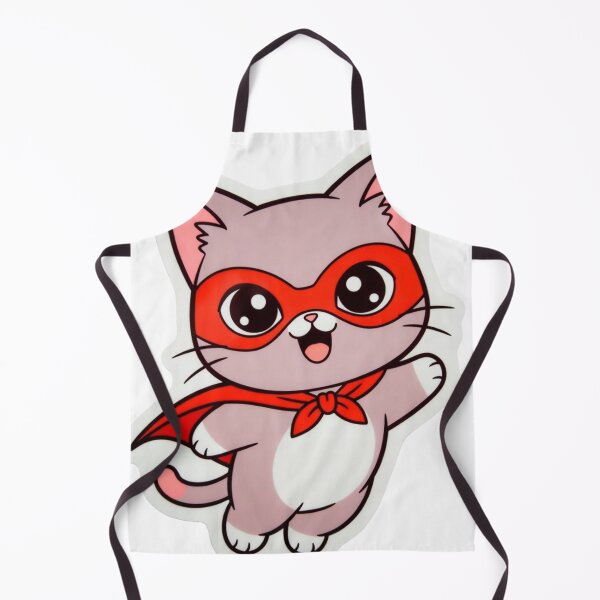 Item preview, Cute Kawaii Superhero Cat Cape Mask Sticker designed and sold by Hafcishop.
