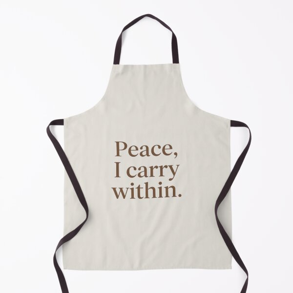 Item preview, Peace, I Carry Within – Minimal Inner Peace & Mindful Living Quote Design designed and sold by Irene Catchmind.