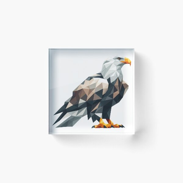 Item preview, Eagle Low Poly Illustration Design designed and sold by ekoprasetioart.