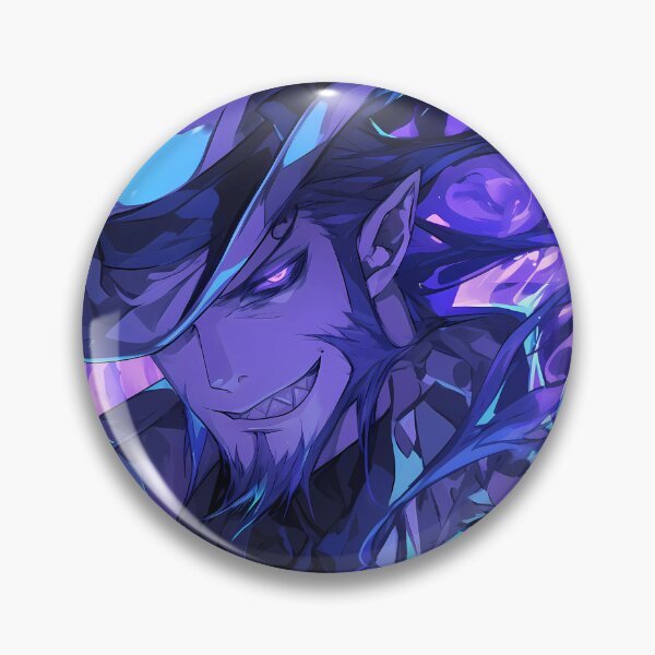 Item preview, Mephisto Pheles Blue Exorcist Top Hat Purple Glow designed and sold by PMartistStudio.