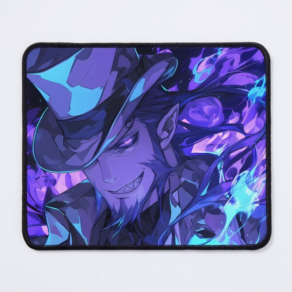 Item preview, Mephisto Pheles Blue Exorcist Top Hat Purple Glow designed and sold by PMartistStudio.