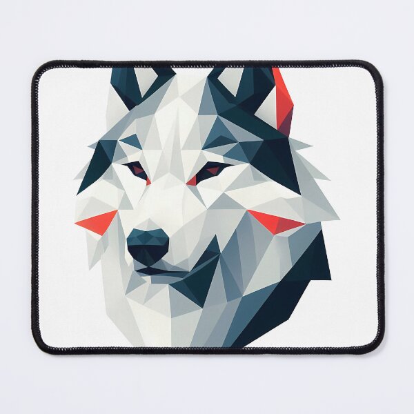 Item preview, Wolf Head Low Poly Illustration designed and sold by ekoprasetioart.