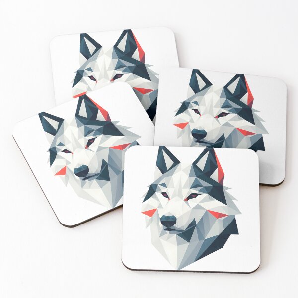 Item preview, Wolf Head Low Poly Illustration designed and sold by ekoprasetioart.