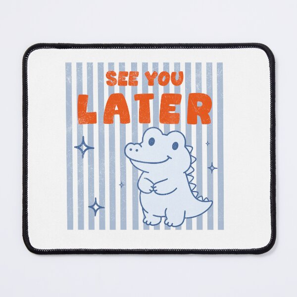 Item preview, Couquette Striped See You Later  Alligator,While Summer Break, Beach Vacation designed and sold by vintagearttee.