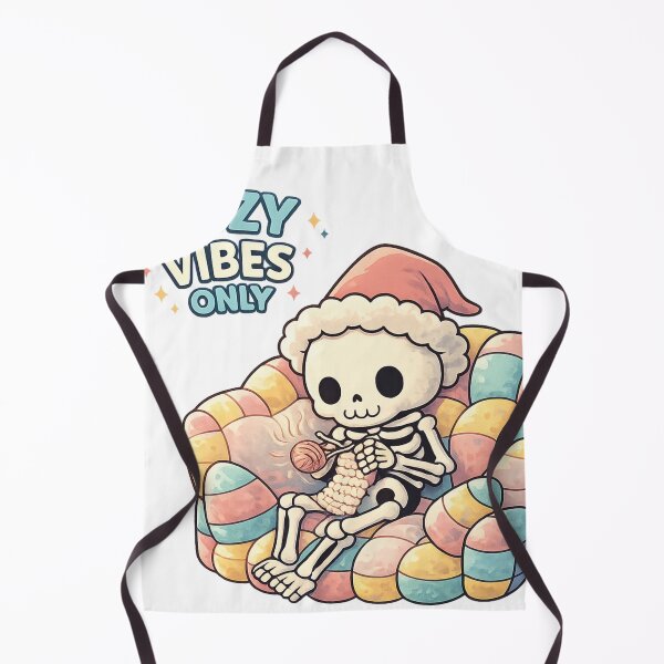 Item preview, Cozy Vibes Only Relaxing Skeleton Halloween Design designed and sold by SoftSproutstu.
