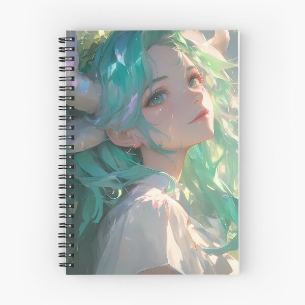 Item preview, Lucoa Miss Kobayashi Dragon Maid Dreamy Soft Light Green Hair designed and sold by PMartistStudio.