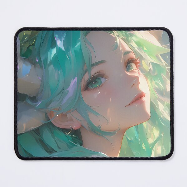 Item preview, Lucoa Miss Kobayashi Dragon Maid Dreamy Soft Light Green Hair designed and sold by PMartistStudio.