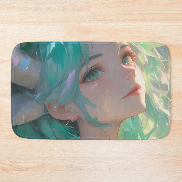 Item preview, Lucoa Miss Kobayashi Dragon Maid Dreamy Soft Light Green Hair designed and sold by PMartistStudio.