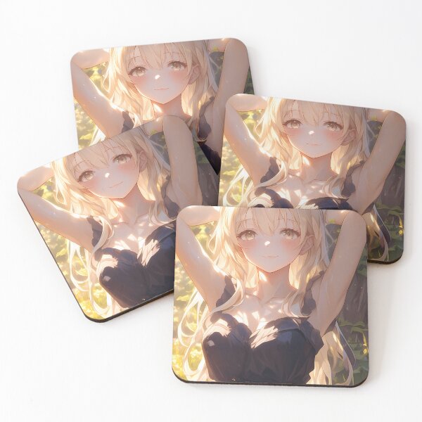 Item preview, Ais Wallenstein Danmachi Sunlit Forest Calm Blonde Warrior designed and sold by PMartistStudio.