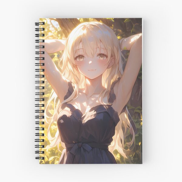 Item preview, Ais Wallenstein Danmachi Sunlit Forest Calm Blonde Warrior designed and sold by PMartistStudio.