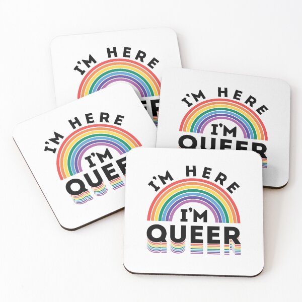 Item preview, I'm Here I'm Queer Rainbow Gay Pride Month Lesbian LGBTQ designed and sold by jaygo.