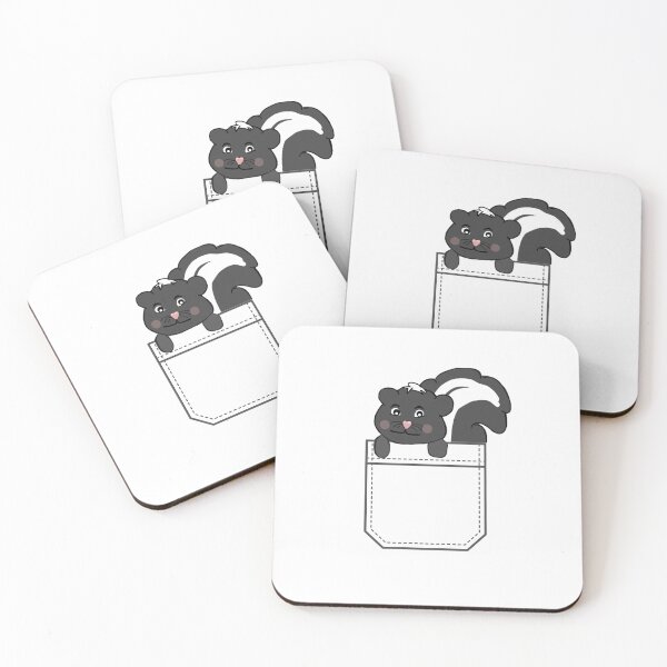 Item preview, Skunk in a t shirt pocket  designed and sold by TaraPen.