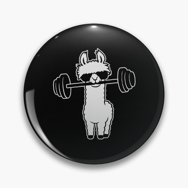 Item preview, Cool Llama Weightlifter Barbell Sunglasses Gym Funny designed and sold by shirt-o-mat.