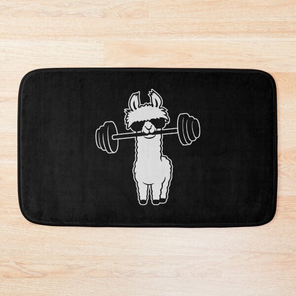 Item preview, Cool Llama Weightlifter Barbell Sunglasses Gym Funny designed and sold by shirt-o-mat.