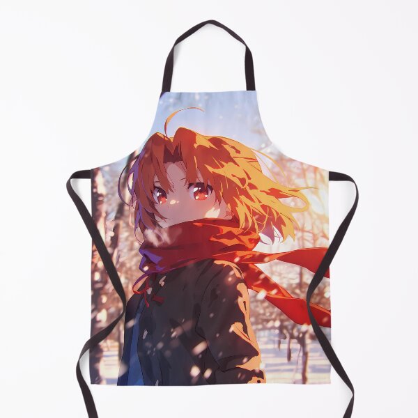 Item preview, Minori Kushieda Toradora Winter Snow Red Scarf Sunset designed and sold by PMartistStudio.