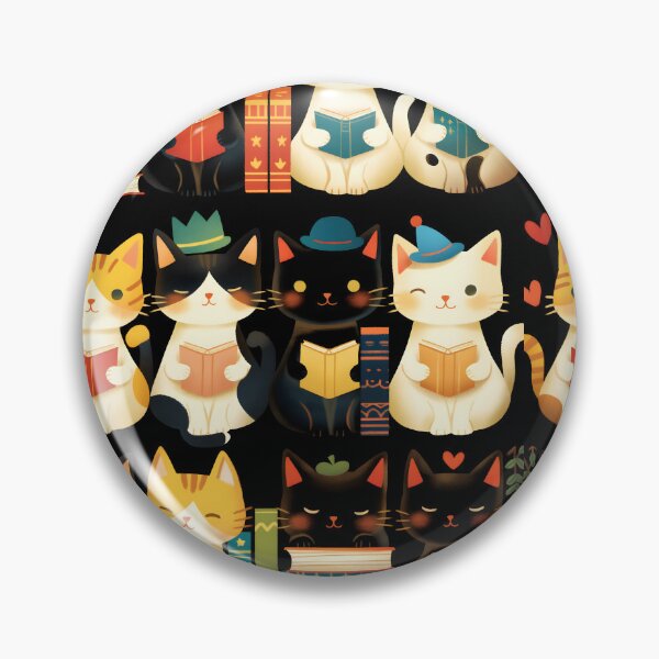 Item preview, Library Cats, Cats On the Book Shelf designed and sold by xiao xuans.