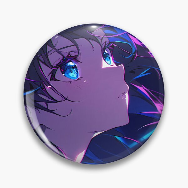 Item preview, Saten Ruiko A Certain Scientific Railgun Neon Cyberpunk Blue Glow designed and sold by PMartistStudio.