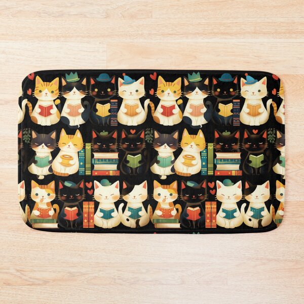Item preview, Library Cats, Cats On the Book Shelf designed and sold by xiao xuans.