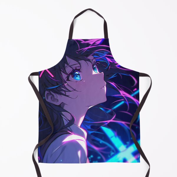 Item preview, Saten Ruiko A Certain Scientific Railgun Neon Cyberpunk Blue Glow designed and sold by PMartistStudio.