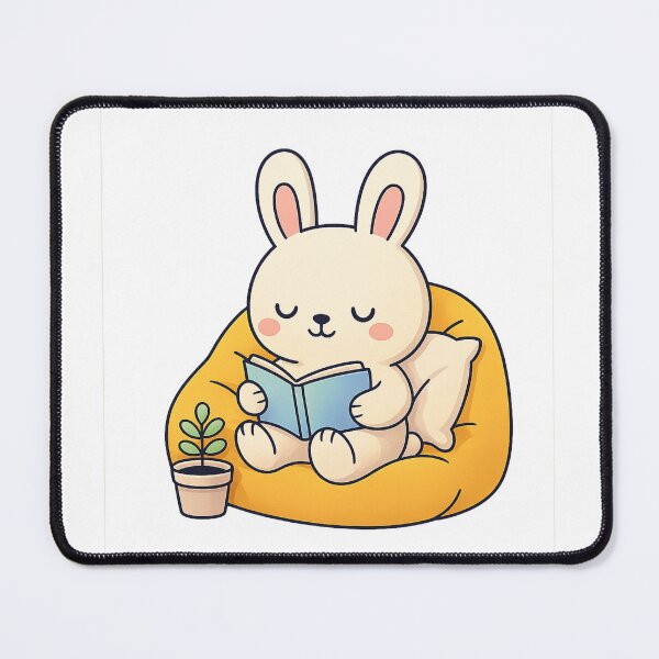 Item preview, Cute Reading Bunny Cozy Book Lover Design designed and sold by SoftSproutstu.