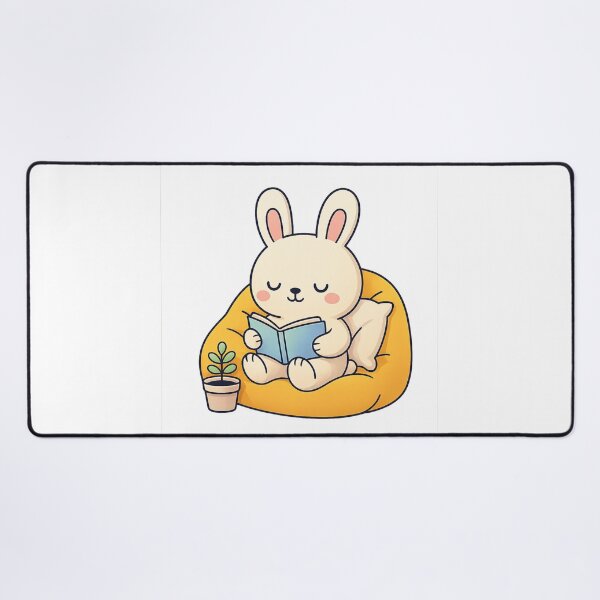 Item preview, Cute Reading Bunny Cozy Book Lover Design designed and sold by SoftSproutstu.