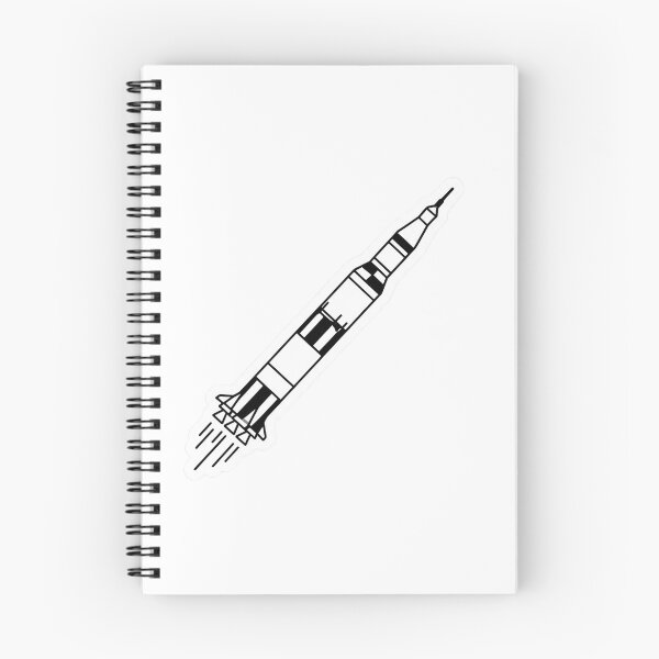 Item preview, Minimal Saturn V Rocket Outline designed and sold by IllustrifyArts.
