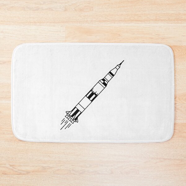 Item preview, Minimal Saturn V Rocket Outline designed and sold by IllustrifyArts.
