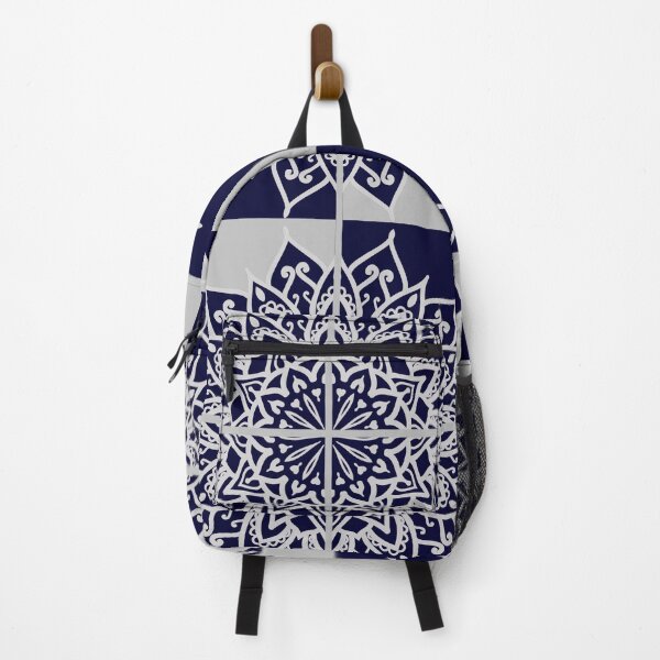 Item preview, Blue and Silver Mandala designed and sold by Bluejai Shop.