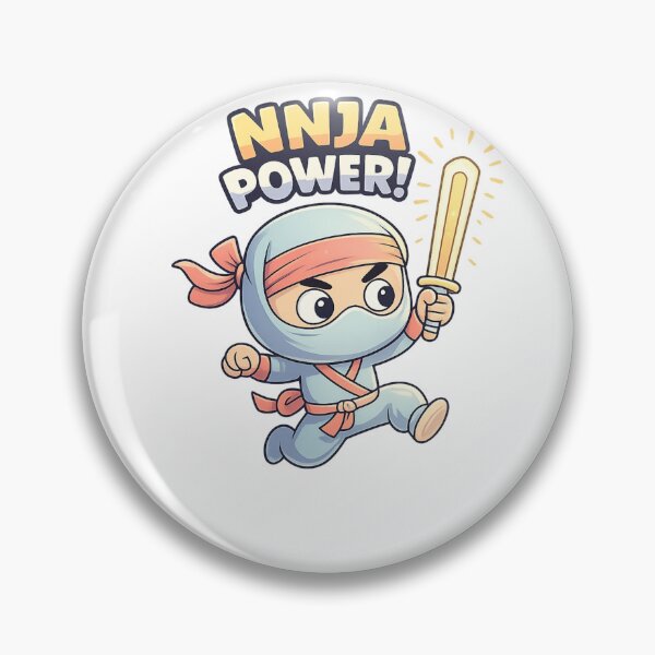 Item preview, Ninja Power Cute Little Ninja Design designed and sold by SoftSproutstu.