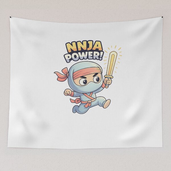 Artikelvorschau, Ninja-Power – Niedliches kleines Ninja-Design entworfen und verkauft von SoftSproutstu.
