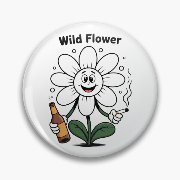 Item preview, Wild Flower Funny Graphic designed and sold by Gallory Hive.
