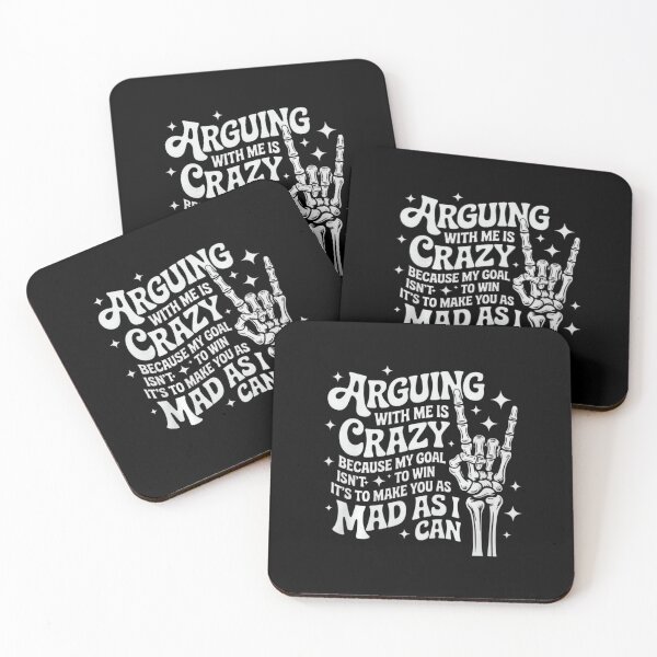Item preview, Funny Skeleton Hand Quote – Arguing with Me is Crazy Premium Tri-Blend designed and sold by hqmofoo35.