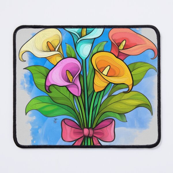 Item preview, Colorful Calla Lily Bouquet designed and sold by Anas Arts.