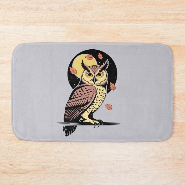 Item preview, Vintage Owl & Autumn Moon - Earthy Botanical Illustration designed and sold by ArthousePromos.