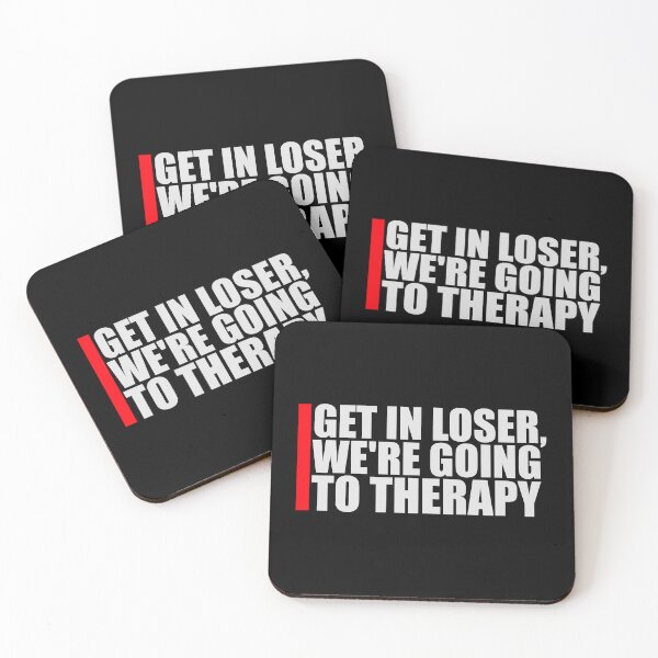 Item preview, Get In Loser We're Going To Therapy Funny Mental Health designed and sold by shirt-o-mat.
