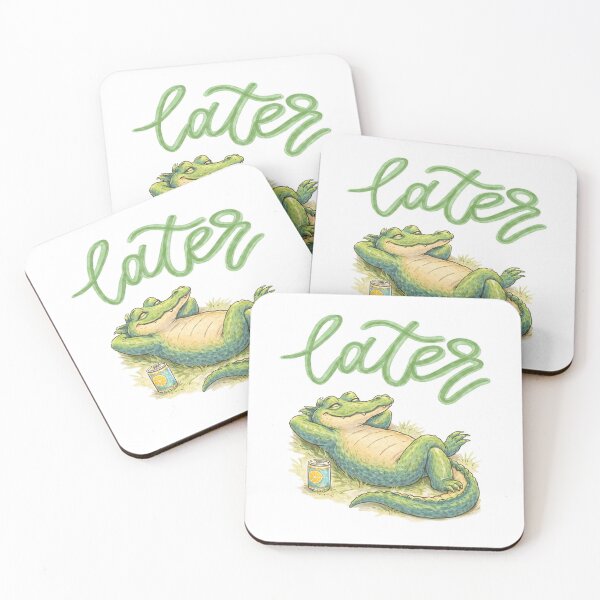 Item preview,  Later Alligator, Beach Vacation, Summer Season, Funny Saying designed and sold by vintagearttee.