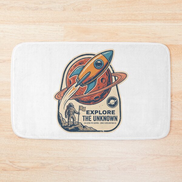 Item preview, Explore The Unknown Rocket Badge designed and sold by IllustrifyArts.