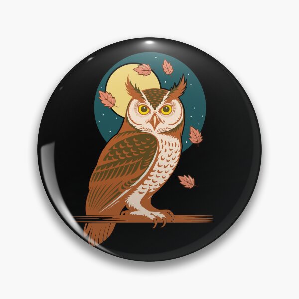 Item preview, Midnight Forest Owl - Warm Glow Dark Mode Design - Optimized for Dark Apparel designed and sold by ArthousePromos.