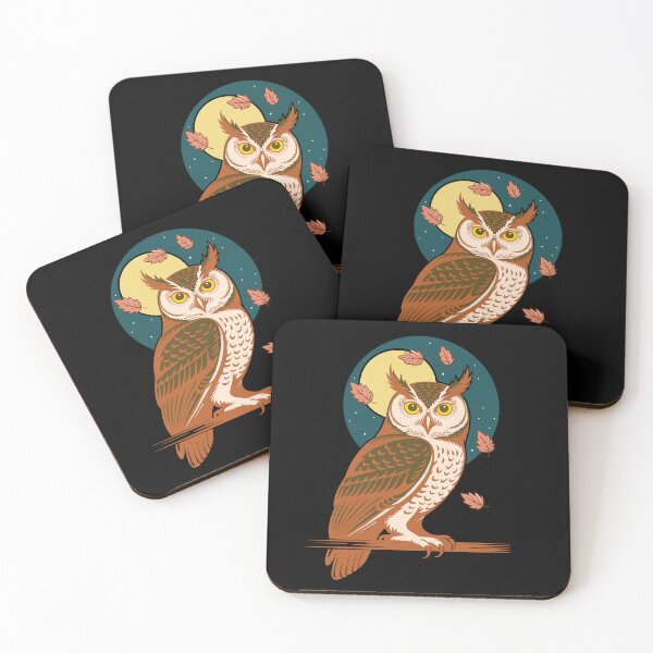 Item preview, Midnight Forest Owl - Warm Glow Dark Mode Design - Optimized for Dark Apparel designed and sold by ArthousePromos.