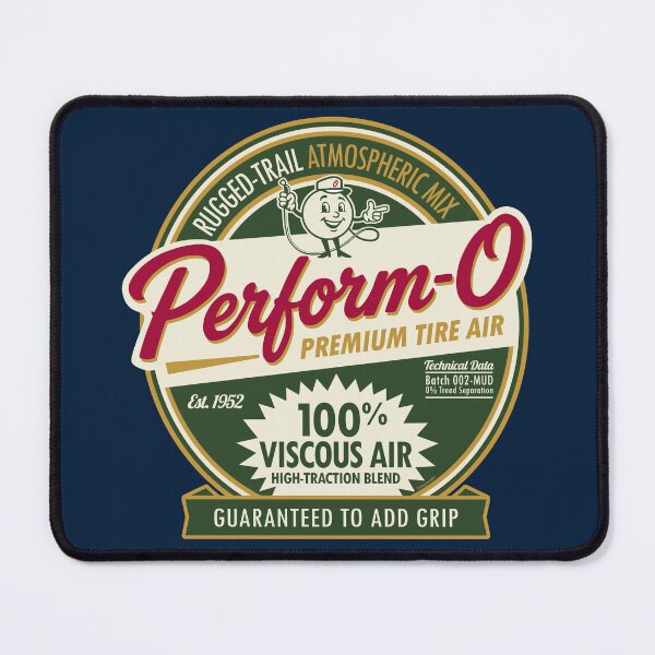 Item preview, Perform-O Rugged-Trail Atmospheric Mix: Satirical Off-Road Tire Air Logo designed and sold by Automotive Art by Greg.