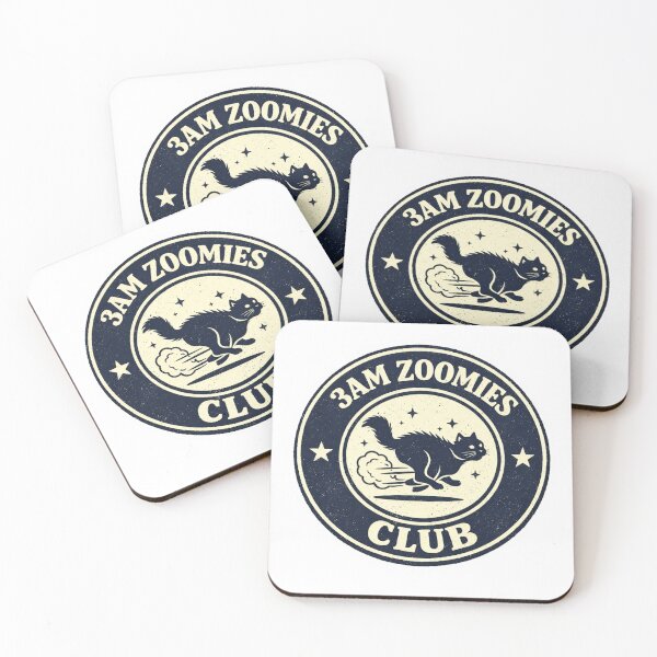 Item preview, 3AM Zoomies Club Funny Cat Design designed and sold by EastEndTownie.