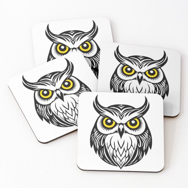 Item preview, Golden Eye Owl Portrait - Bold Graphic Nature Design designed and sold by ArthousePromos.