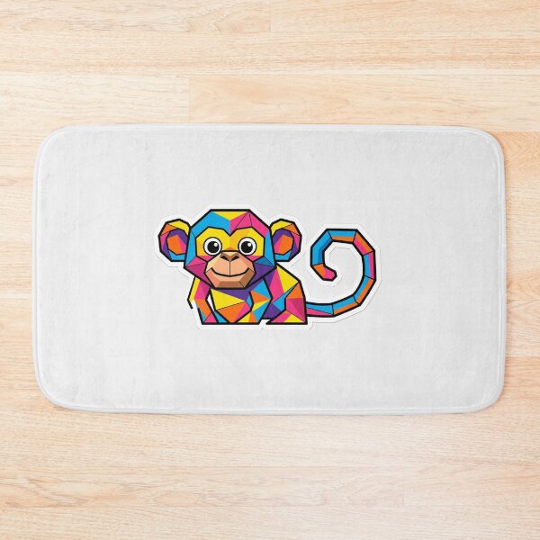 Item preview, Bright Prismatic Monkey – Colorful Monkey Accessory for Students designed and sold by bsbd-action.