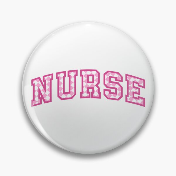 Item preview, Nurse - Pink Checkered Aesthetic Design Varsity Letters Embroider Patch designed and sold by Nesstitches.