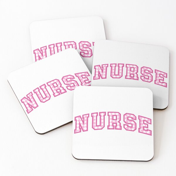 Item preview, Nurse - Pink Checkered Aesthetic Design Varsity Letters Embroider Patch designed and sold by Nesstitches.