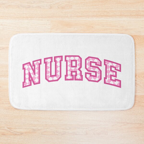 Item preview, Nurse - Pink Checkered Aesthetic Design Varsity Letters Embroider Patch designed and sold by Nesstitches.