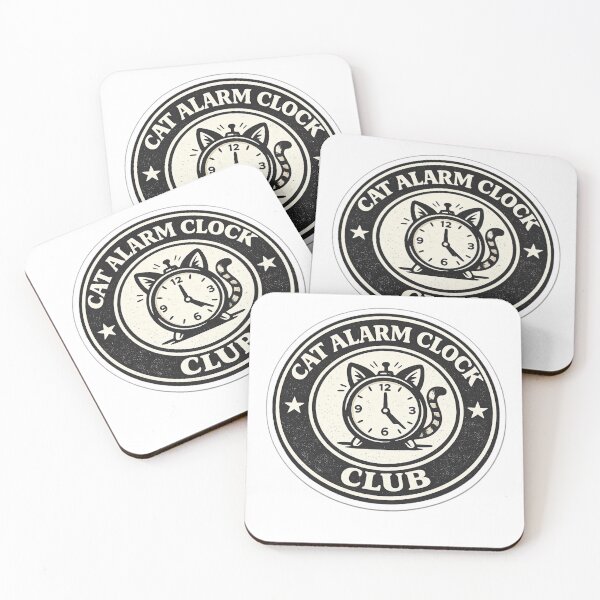 Item preview, Cat Alarm Clock Club Vintage Badge designed and sold by EastEndTownie.