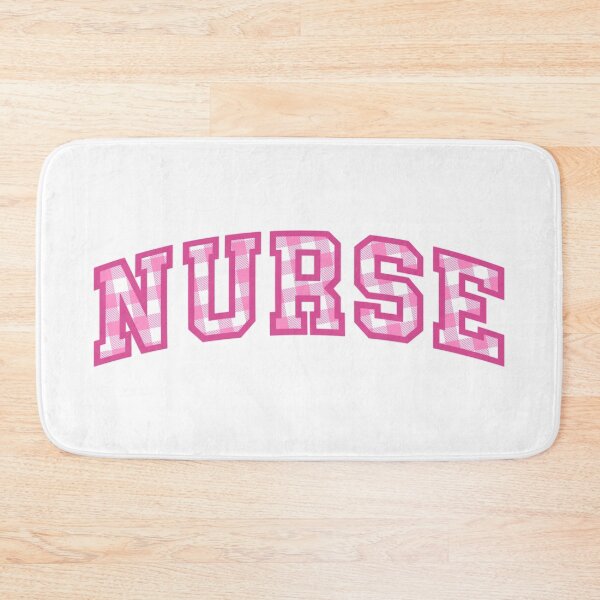 Item preview, Nurse - Pink Plaid Aesthetic Design Varsity Letters Embroider Patch designed and sold by Nesstitches.