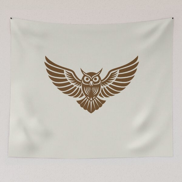 Item preview, Minimalist Owl Wings - Earthy Symbolic Nature Art designed and sold by ArthousePromos.