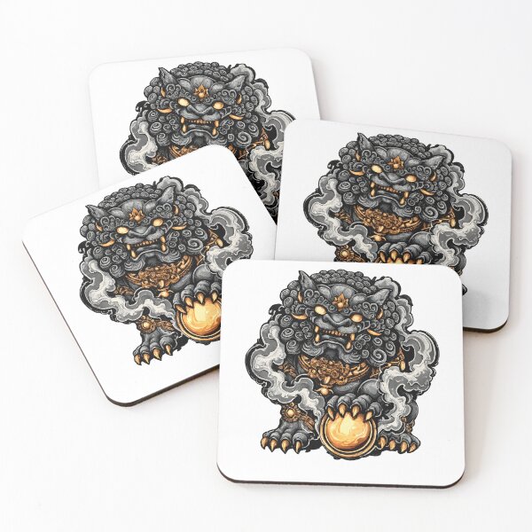Item preview, Golden Guardian Lion Oriental Style designed and sold by HOPPER420.